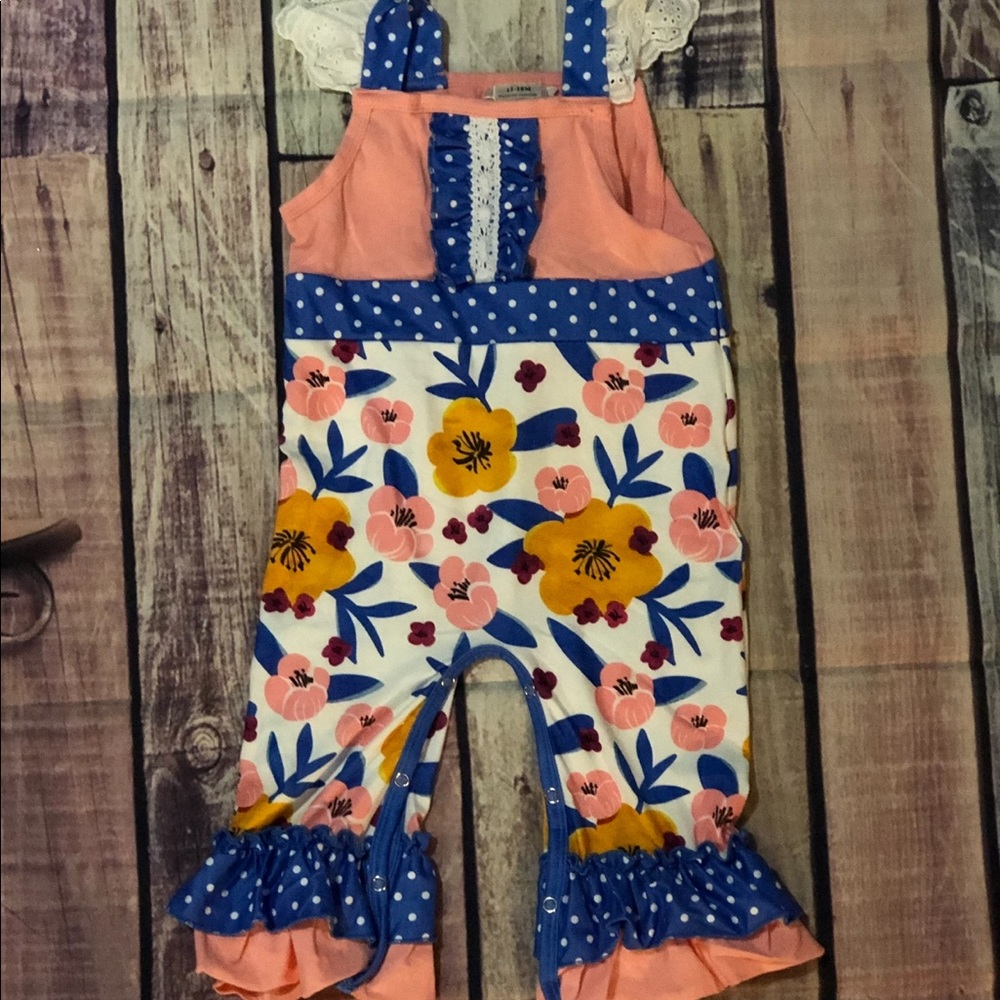 Flowered romper